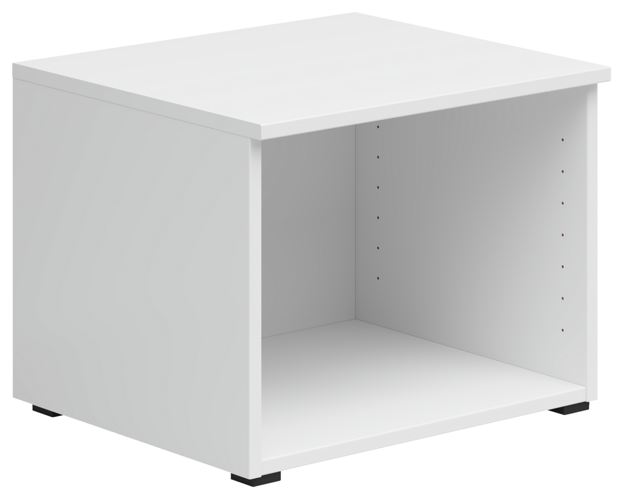 Carryhome Regalaufsatz MULTISTAURAUM Weißer Regalaufsatz in perspektivischer Ansicht von vorne links