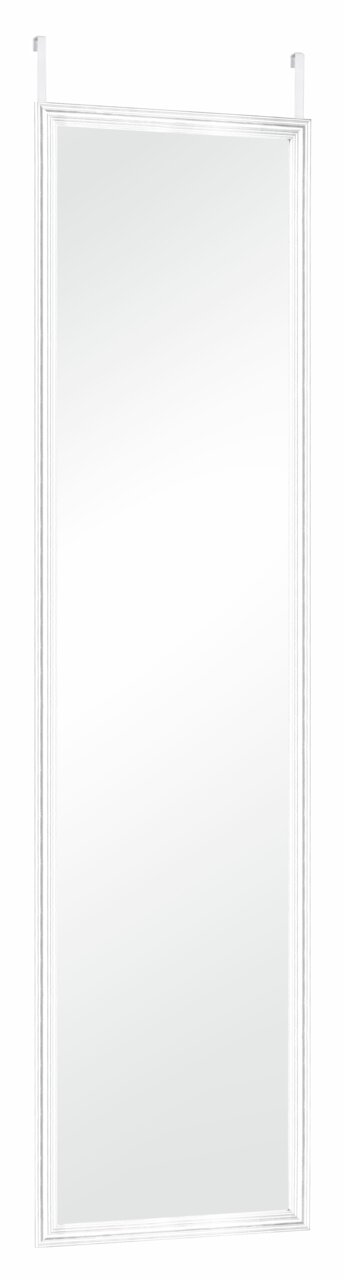 XORA Türhängespiegel BEA Türhängespiegel mit weißem Rahmen, ca. 30x120 cm, frontalansicht