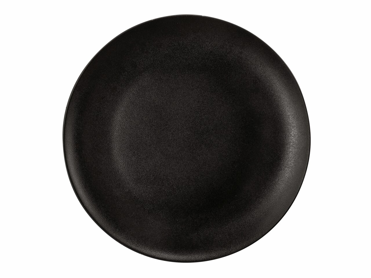 Seltmann Weiden Frühstücksteller LIBERTY BLACK Schwarzer Frühstücksteller, 22,5 cm, Draufsicht
