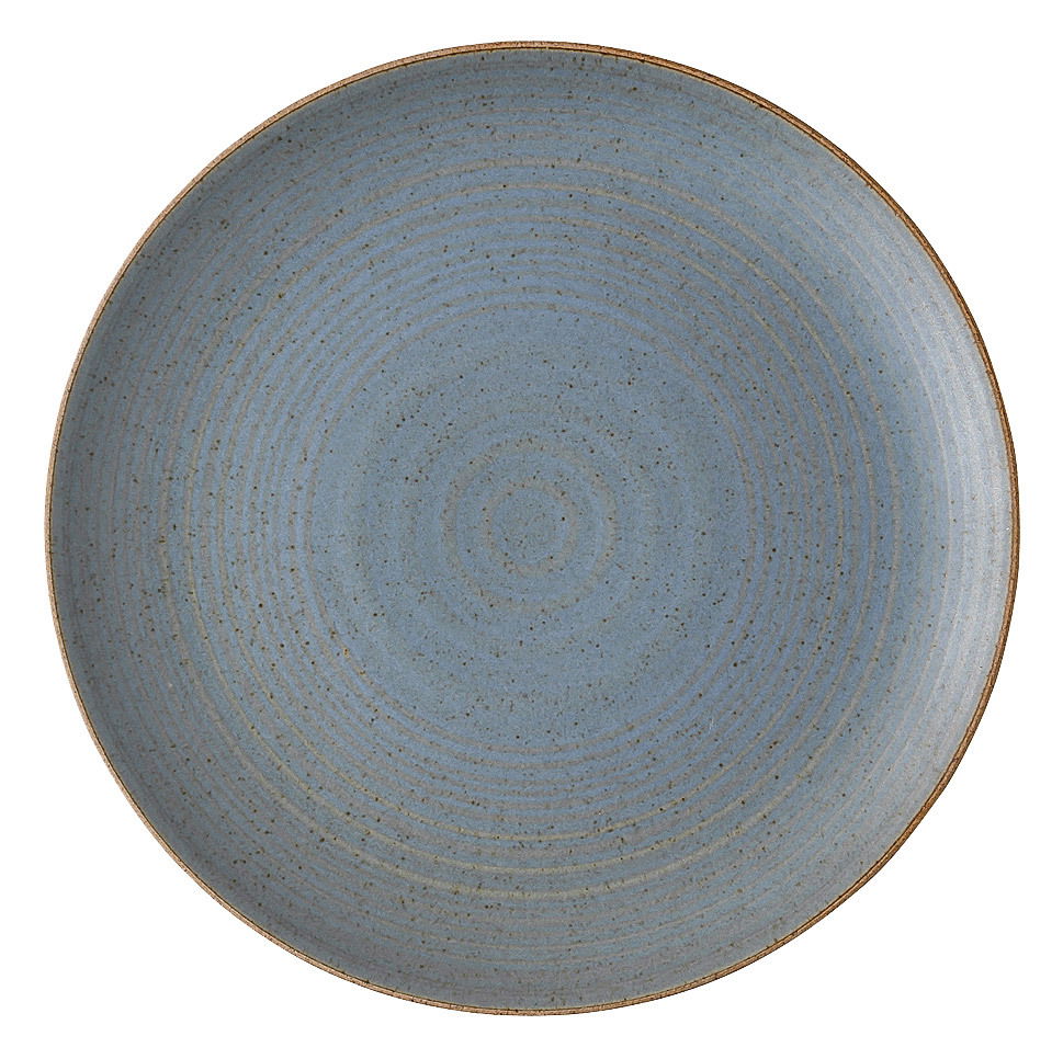 Thomas Frühstücksteller NATURE Blauer Frühstücksteller mit konzentrischen Kreisen, Draufsicht