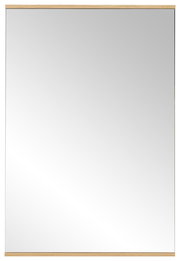Rechteckiger Wandspiegel mit Holzrahmen, Frontalansicht