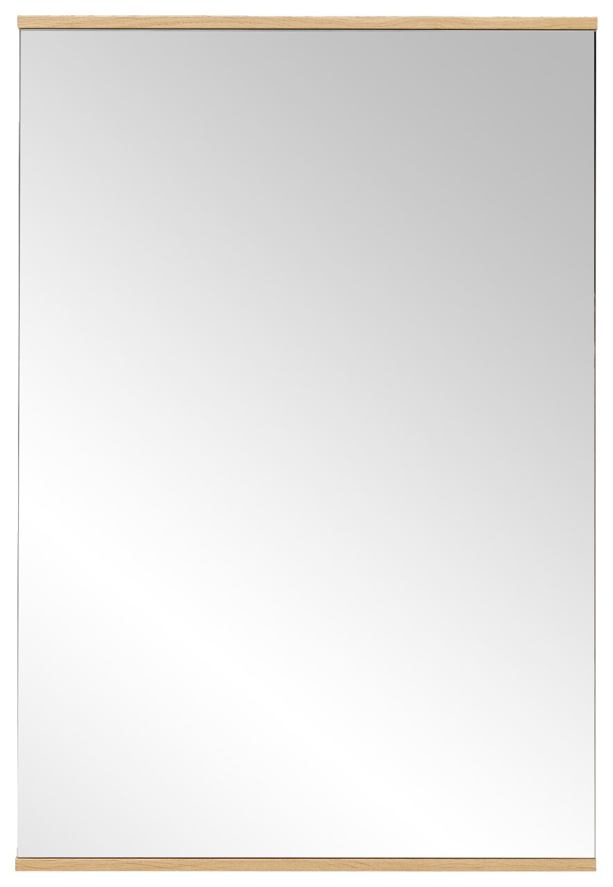 Dieter Knoll Spiegel SAVONA Rechteckiger Wandspiegel mit Holzrahmen, Frontalansicht