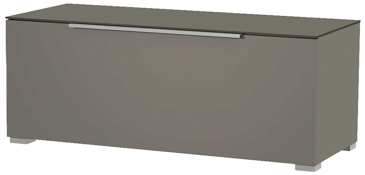 Graues TV-Lowboard Moderano Serie BORMIO mit moderner Frontansicht