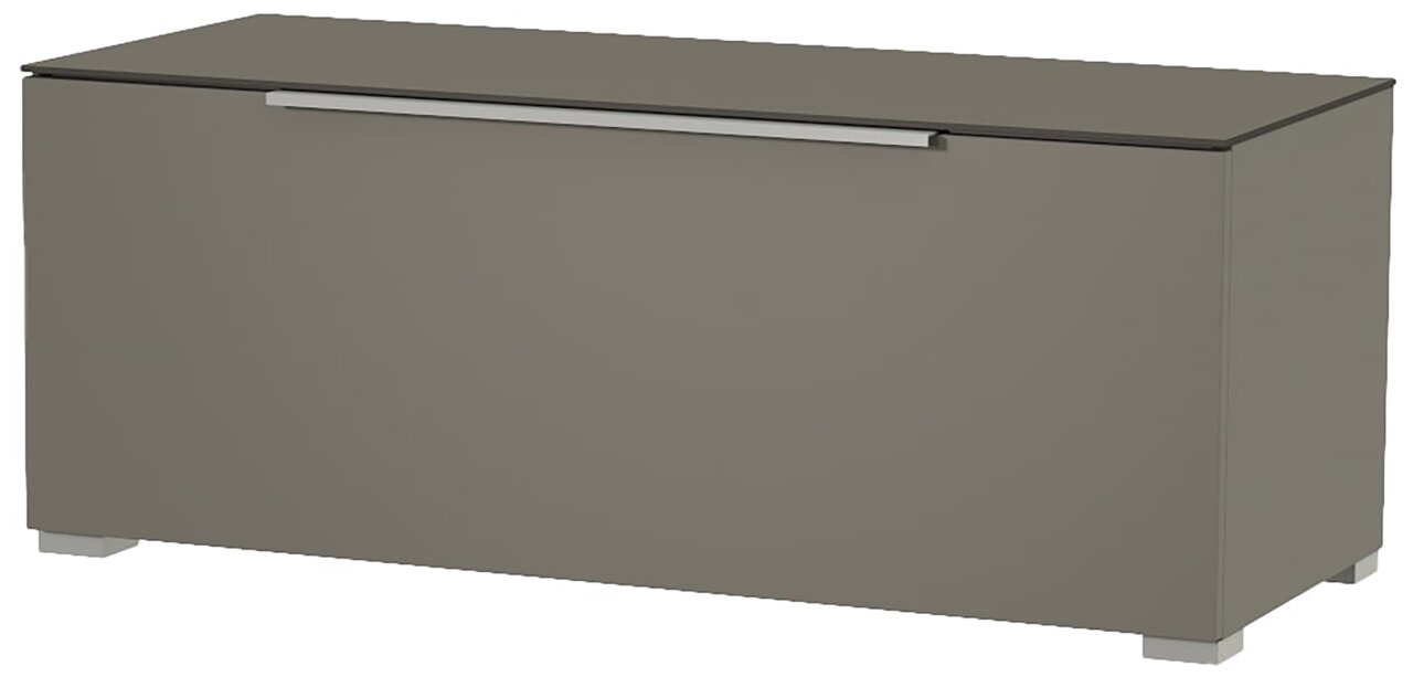 Graues TV-Lowboard Moderano Serie BORMIO mit moderner Frontansicht