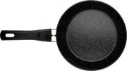 Bratpfanne mit 24 cm Durchmesser, schwarze Antihaftbeschichtung mit Sprenkeln, Ansicht von oben