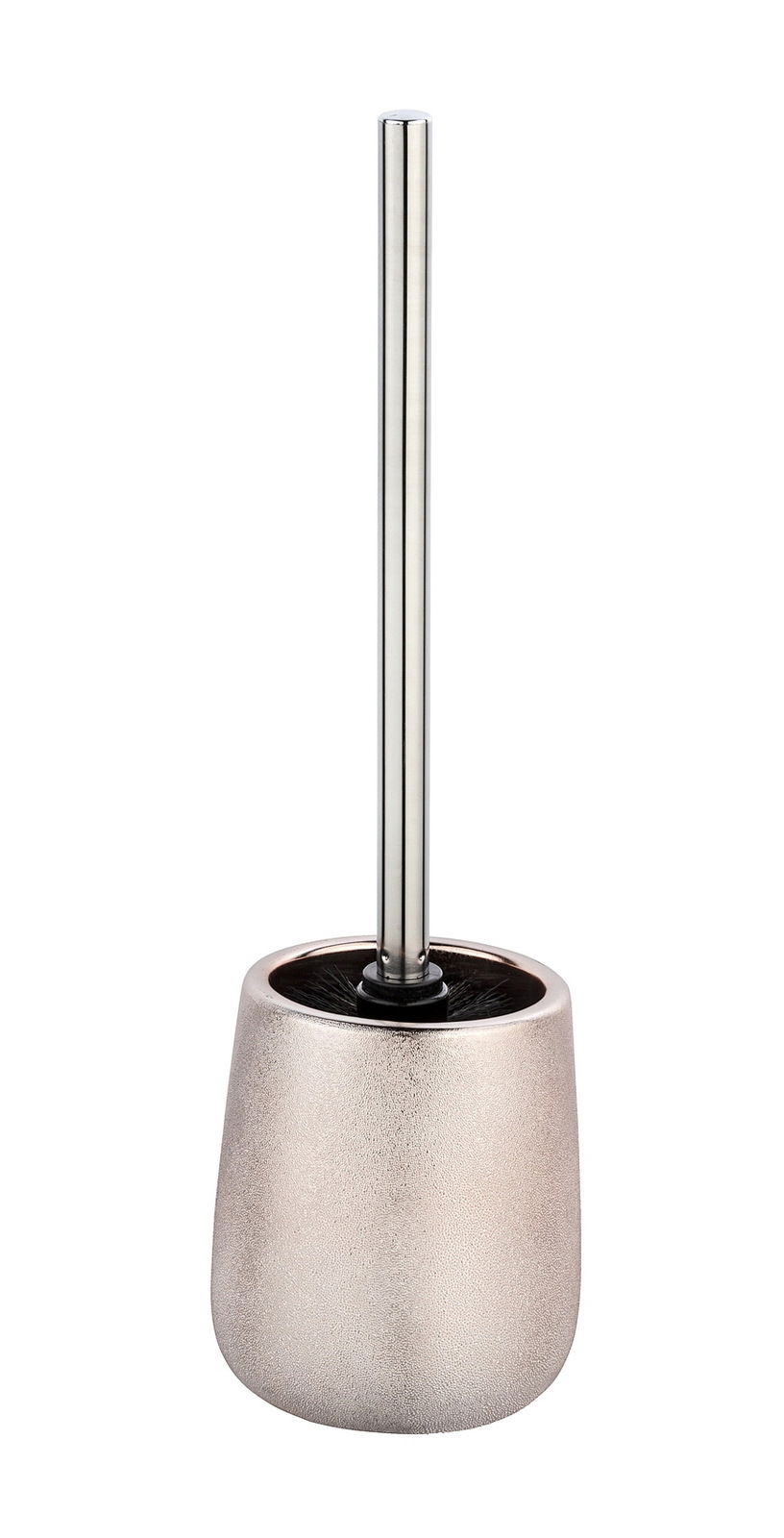 Keramik WC-Garnitur Glimma in rosegoldener Farbe, seitliche Perspektive