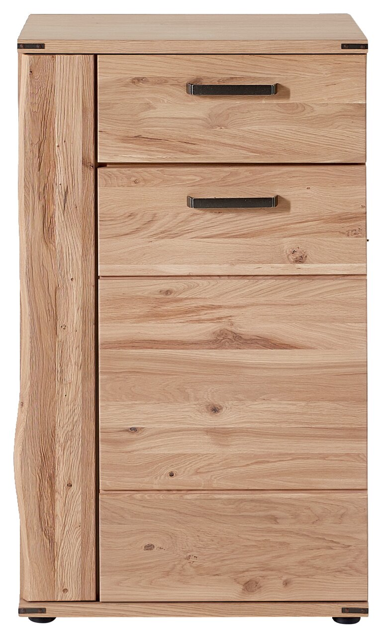 Schuhschrank aus Holz mit drei Schubladen, Frontansicht