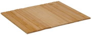 Bambus Sofaablage aus der Vogelperspektive, rechteckig und flach, aus FSC-zertifiziertem Material.