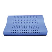 Blaues Nackenstützkissen mit Belüftungslöchern, Ansicht von oben