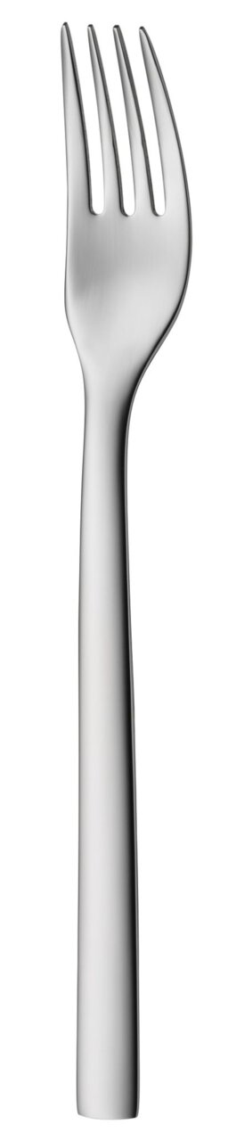 Menügabel Atria aus Edelstahl, frontal abgebildet mit schlichtem, elegantem Design.
