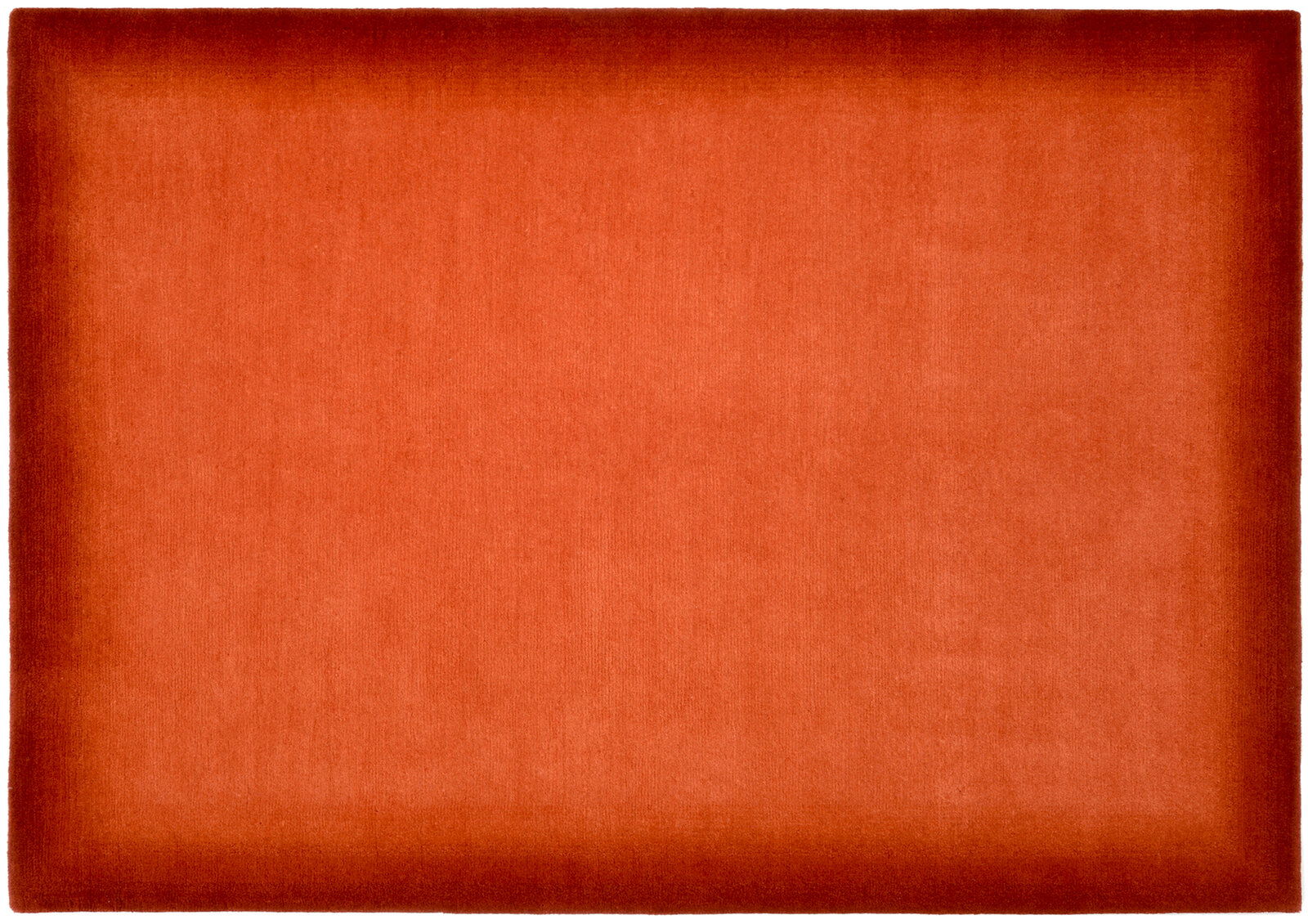 OCI Wollteppich VINCIANO Roter Wollteppich in quadratischer Form, Draufsicht