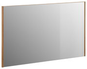 Rechteckiger Spiegel mit Holzrahmen, seitliche Perspektive