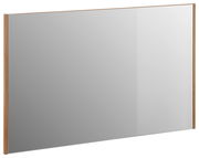 Rechteckiger Spiegel mit Holzrahmen, seitliche Perspektive