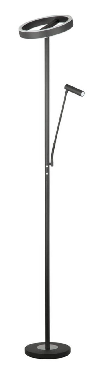 Novel LED-plafondspot STEHLEUCHTE Zwarte LED-plafondlamp met leeslamp, zijaanzicht