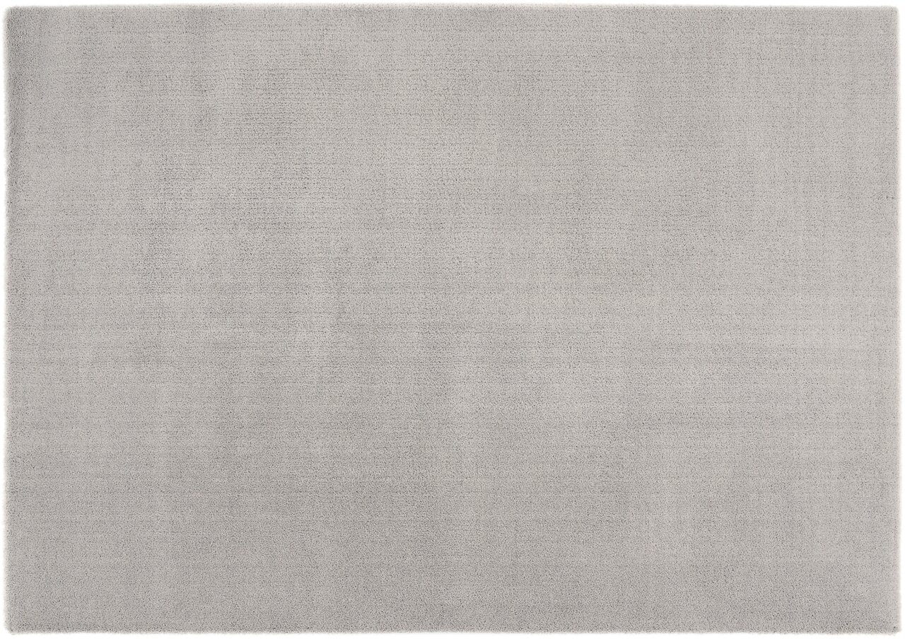 Grauer Teppich Soft Dream in der Größe 240x340cm, Draufsicht