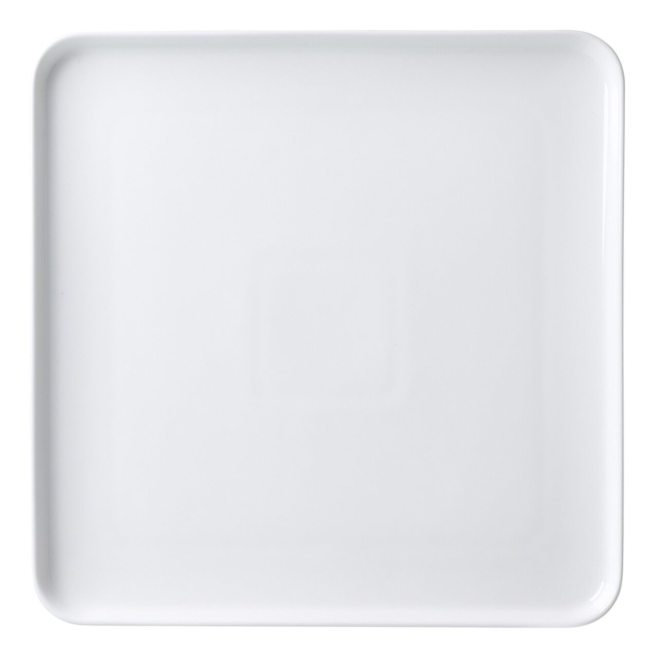 Ritzenhoff & Breker Servierplatte SKAGEN Vogelperspektive auf eine weiße, quadratische Platte Skagen mit abgerundeten Ecken, 25 cm.