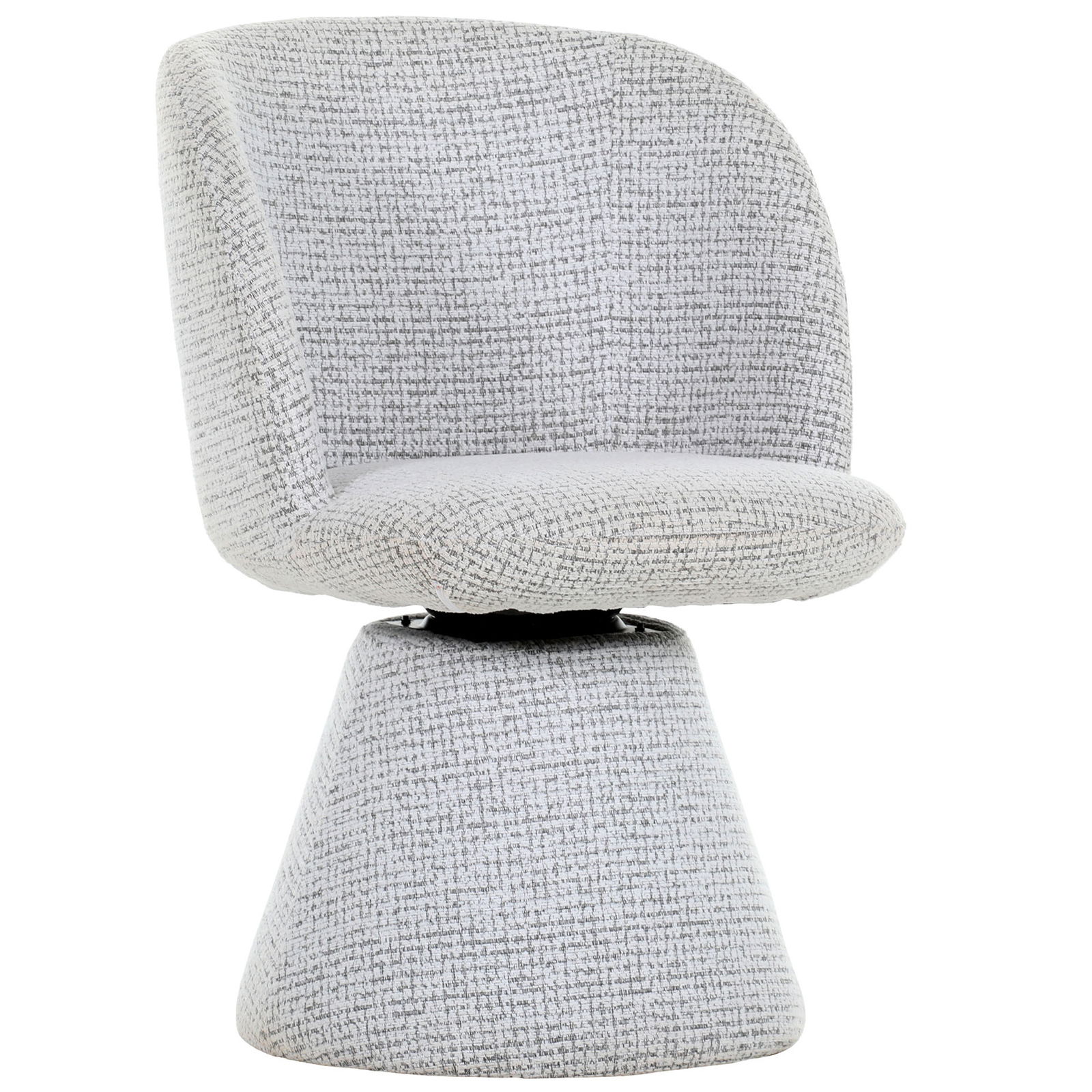 Z2 Sessel FUNGO Moderner grauer Sessel mit konischem Sockel, Vorderansicht