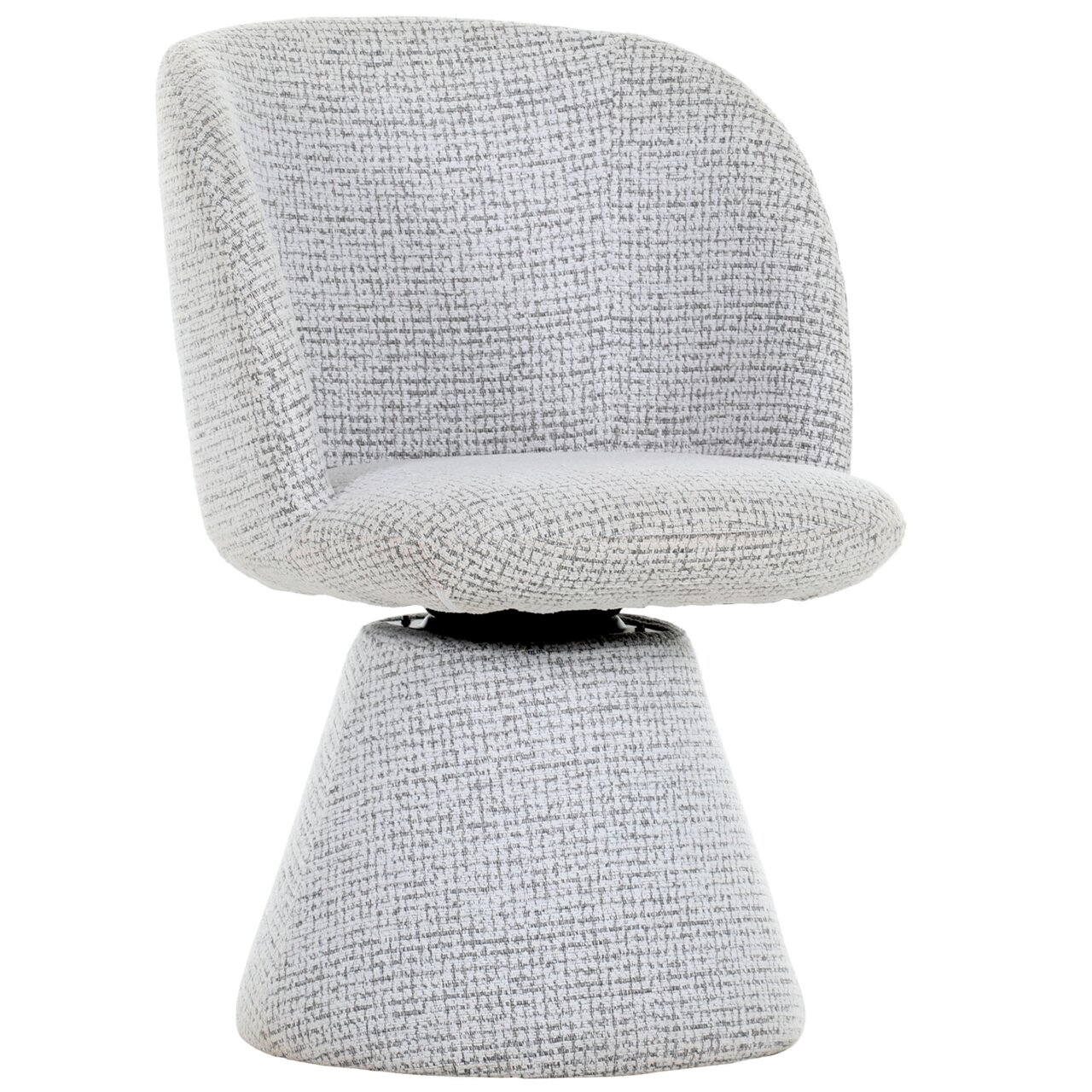 Z2 Sessel FUNGO Moderner grauer Sessel mit konischem Sockel, Vorderansicht