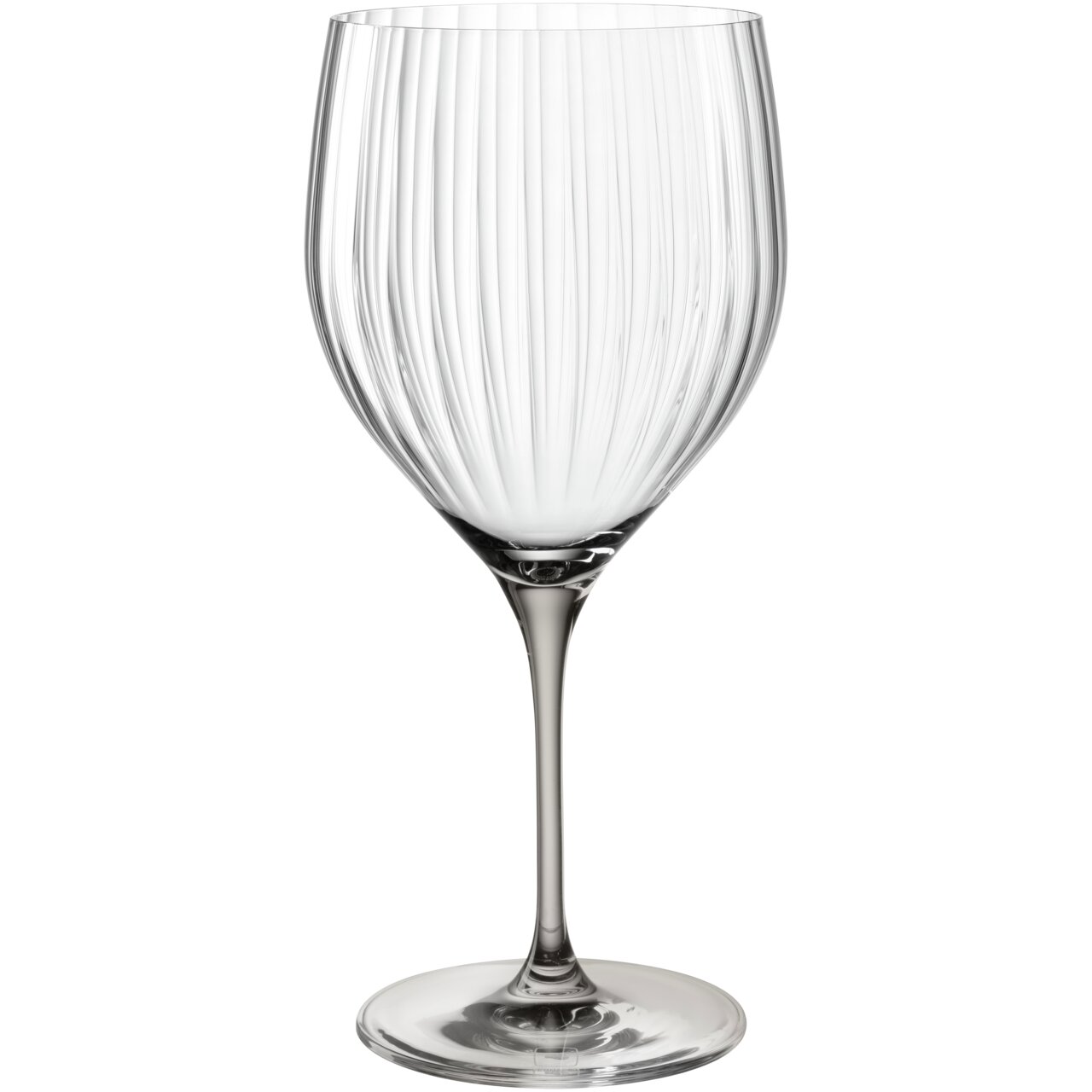 Elegant cocktailglas POESIA in grijs met een inhoud van 750 ml, zijaanzicht