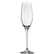 Elegantes Sektglas Chateau mit feinem Muster, frontal abgebildet.