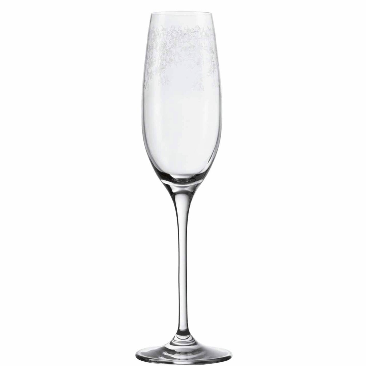 Leonardo Sektglas CHATEAU Elegantes Sektglas Chateau mit feinem Muster, frontal abgebildet.