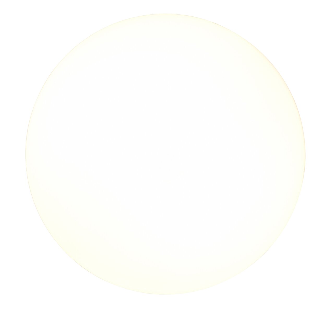 Novel Deckenleuchte DANIA Runde Deckenleuchte aus der Vogelperspektive, leuchtend in einem sanften Weißton.