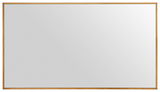 Rechteckiger Spiegel mit schmalem Holzrahmen, Frontalansicht