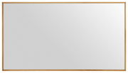 Rechteckiger Spiegel mit schmalem Holzrahmen, Frontalansicht