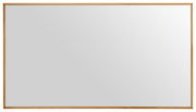Rechteckiger Spiegel mit schmalem Holzrahmen, Frontalansicht