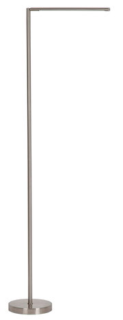 Moderne LED-Stehleuchte aus Metall in seitlicher Ansicht mit schlankem, minimalistischem Design.