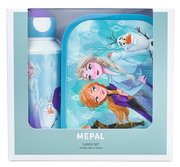 Frontansicht des MEPAL Campus-Sets 2-tlg. Frozen 2 mit Elsa, Anna und Olaf auf der Verpackung.