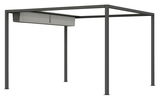 Moderne Pergola mit Faltdach, seitliche Perspektive