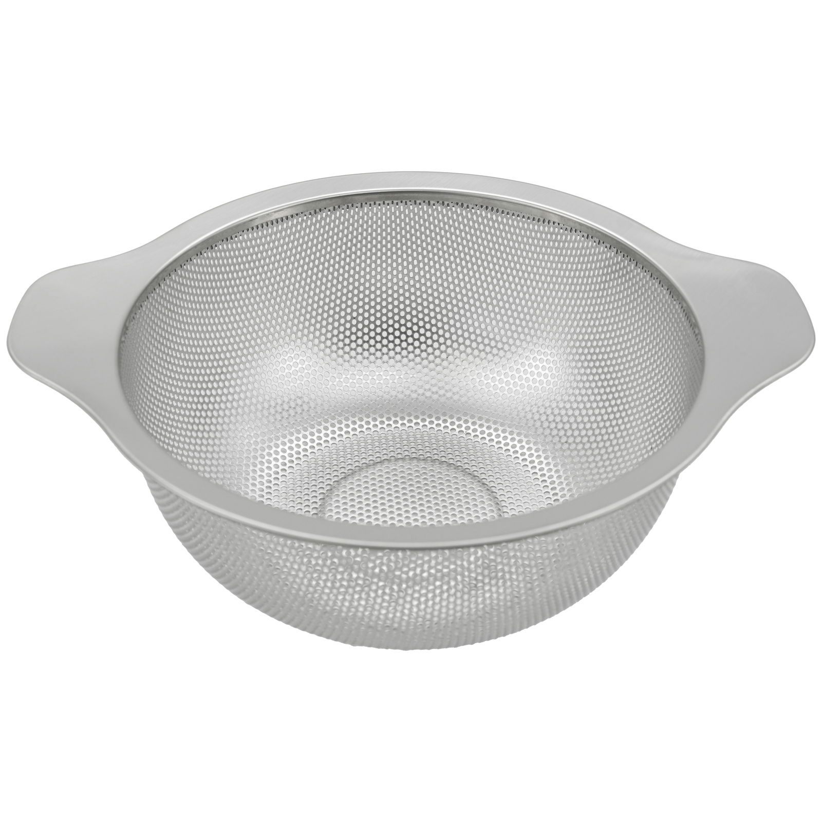 Metallsieb mit Griffen, Ansicht von oben