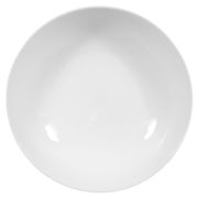 Weiße Salatschale Rondo/Liane 19cm, Draufsicht