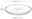 Transparenter Teller Cucina 18cm, seitliche Perspektive, Breite 180 mm, Höhe 21 mm
