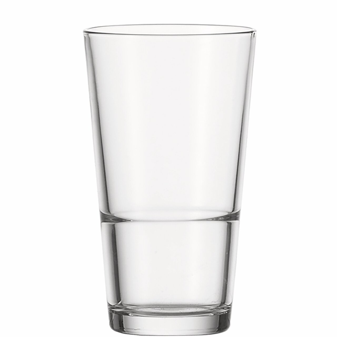 Transparenter Stapelbecher XL 550ml, frontalansicht