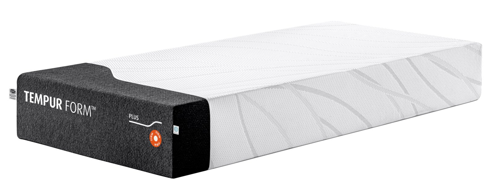 Viscoma-matras 80x210, stevig, gezien vanaf de zijkant aan de voorkant