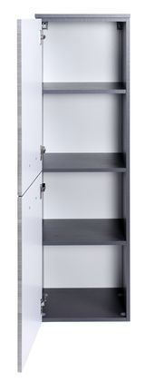 Offener Midischrank mit vier Einlegeböden, Ansicht von vorne.