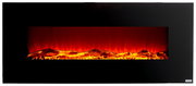 Moderner Elektrokamin mit realistischem Flammeneffekt, Frontalansicht