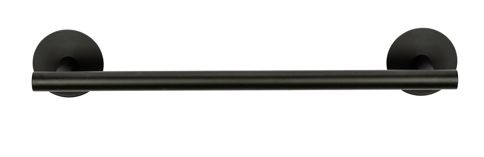 Schöner Wohnen Badetuchstange UNO Schwarze Badetuchstange Uno, 40 cm, aus der Vorderansicht.