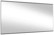 Rechteckiger Wandspiegel mit schmalem Rahmen, seitliche Perspektive