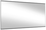 Rechteckiger Wandspiegel mit schmalem Rahmen, seitliche Perspektive