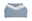 Frontansicht eines blauen Boxspringbetts mit verstellbarer Matratze.
