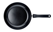 Schwarze Pfanne mit 28 cm Durchmesser, Draufsicht