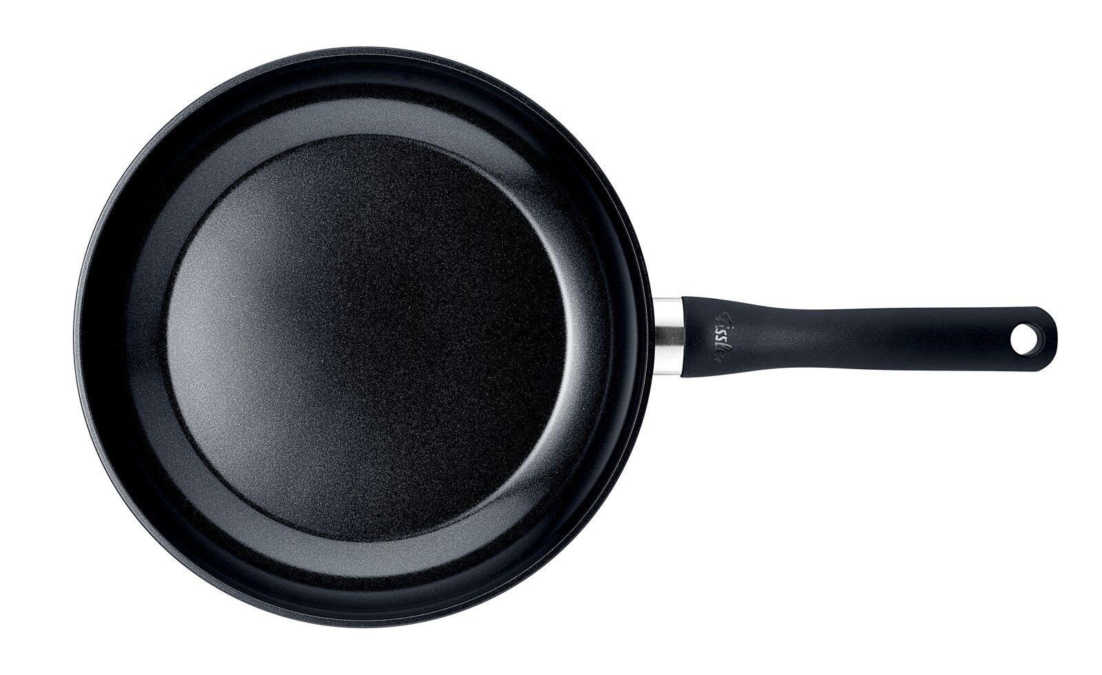 Fissler Pfanne 28cm ESSENTIAL Schwarze Pfanne mit 28 cm Durchmesser, Draufsicht