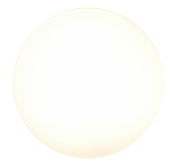 Runde Deckenleuchte aus der Vogelperspektive, leuchtend in warmem Weiß.