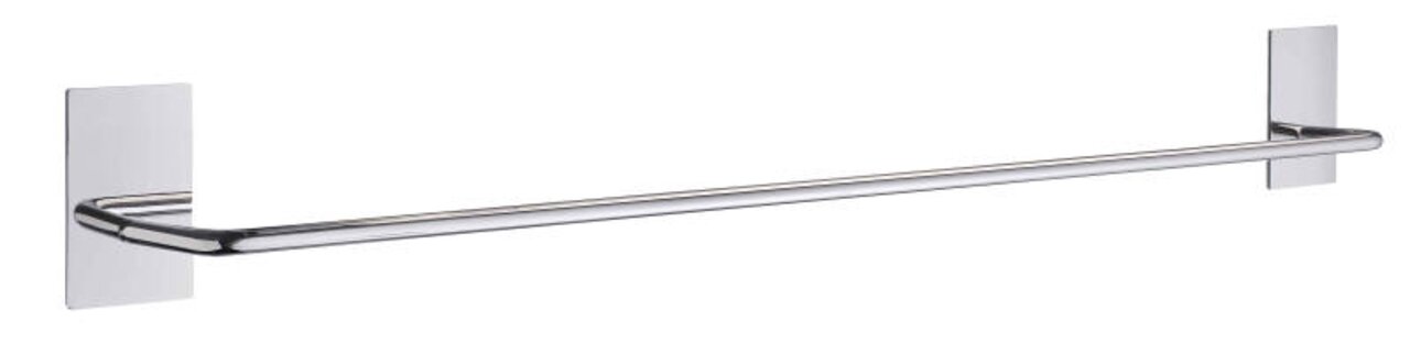 Selbstklebende Handtuchstange aus Metall, seitliche Perspektive