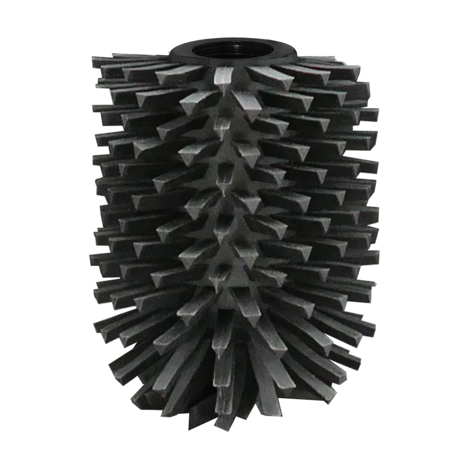 Ersatz-Toilettenbürstenkopf von tesa in Nahaufnahme, frontal betrachtet