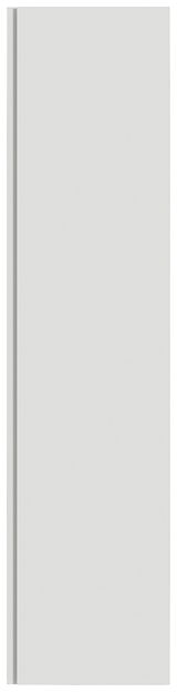 Moderner Hänge-Garderobenschrank in Weiß, Frontalansicht