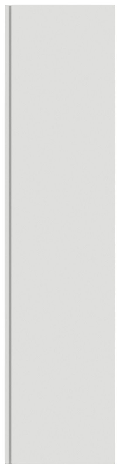 Moderner Hänge-Garderobenschrank in Weiß, Frontalansicht